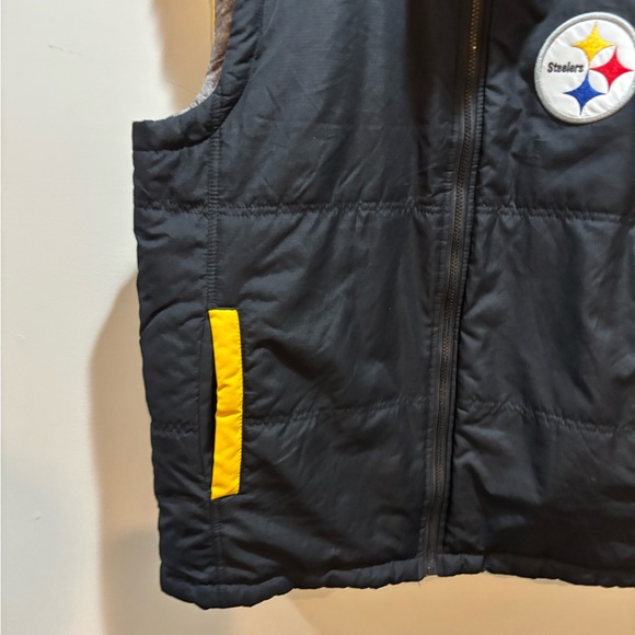 Steelers Black and Yellow Men's Vest - Picture 2 of 13